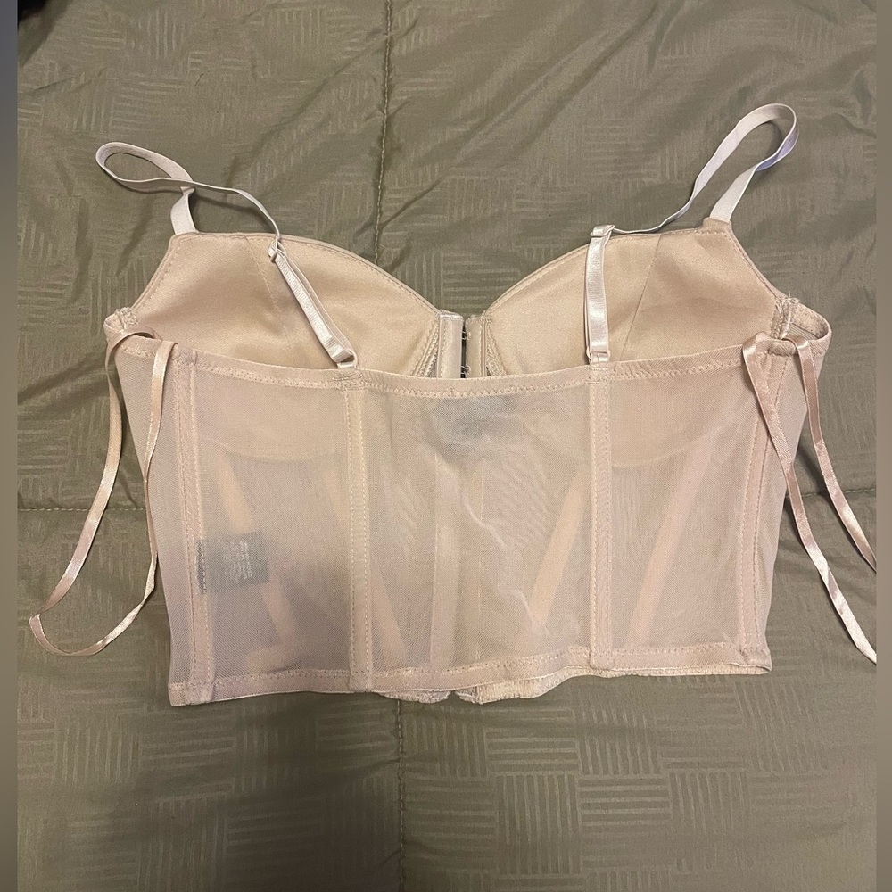 NWOT Say What Sheer Nude Bralette - Picture 3 of 4